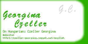 georgina czeller business card